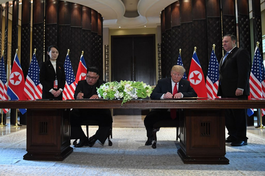 imagen Kim Jong Un se compromete a una "desnuclearización completa"