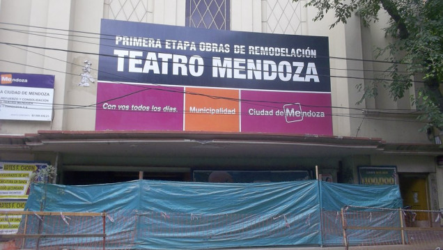 imagen En mayo se termina un 15% de la restauración del Teatro Mendoza 