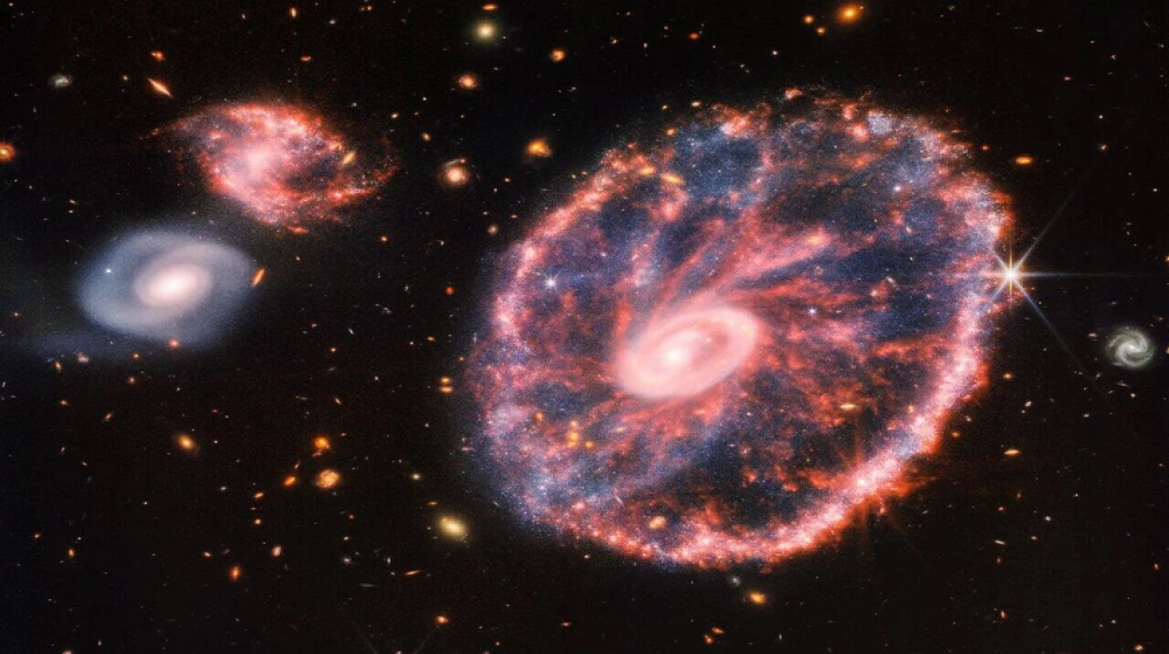 imagen El telescopio James Webb revela una imagen sin precedentes de la Galaxia Cartwheel