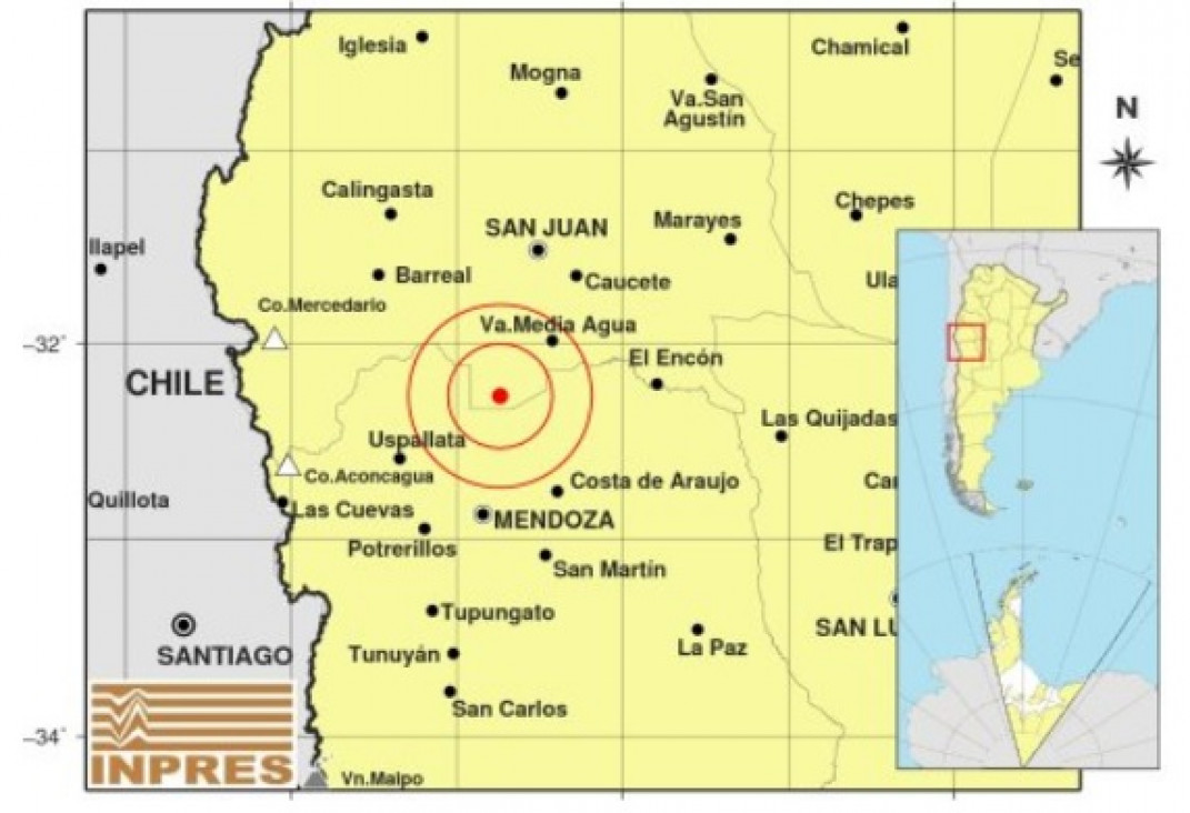 imagen Tembló en San Juan y se sintió fuerte en Mendoza