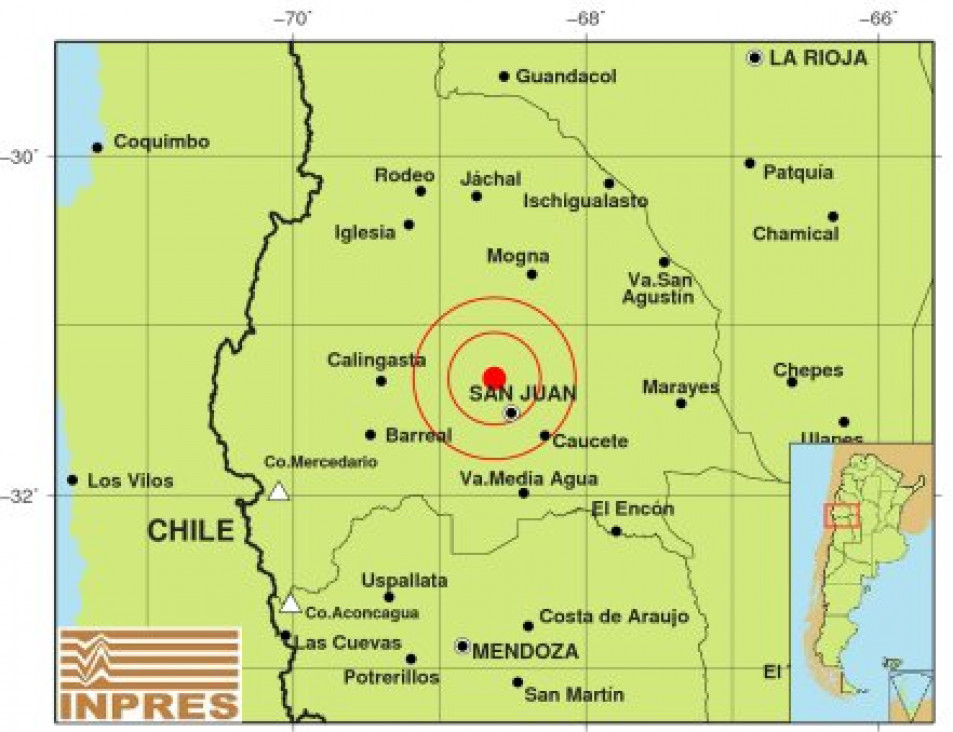 imagen Tembló en San Juan y se sintió en Mendoza