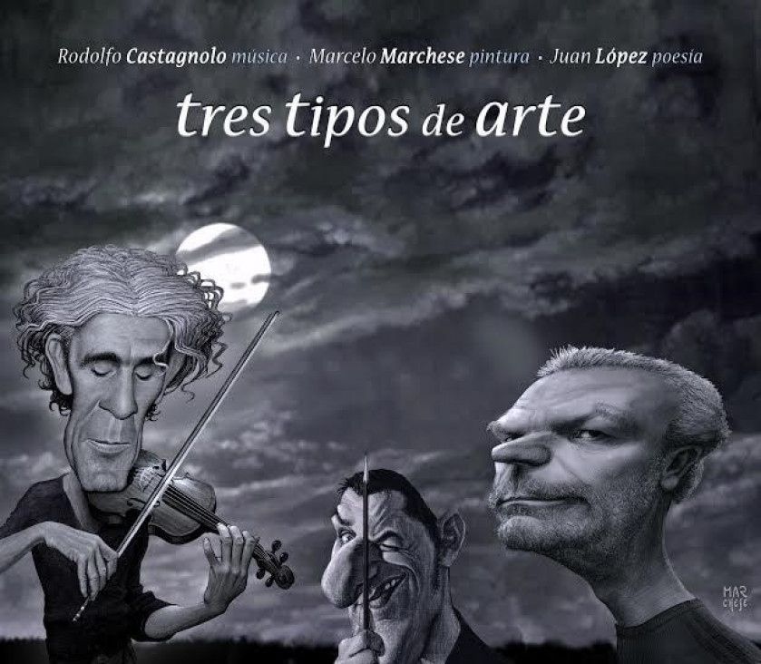 imagen Castagnolo, López y Marchese juntos en el teatro Las Sillas