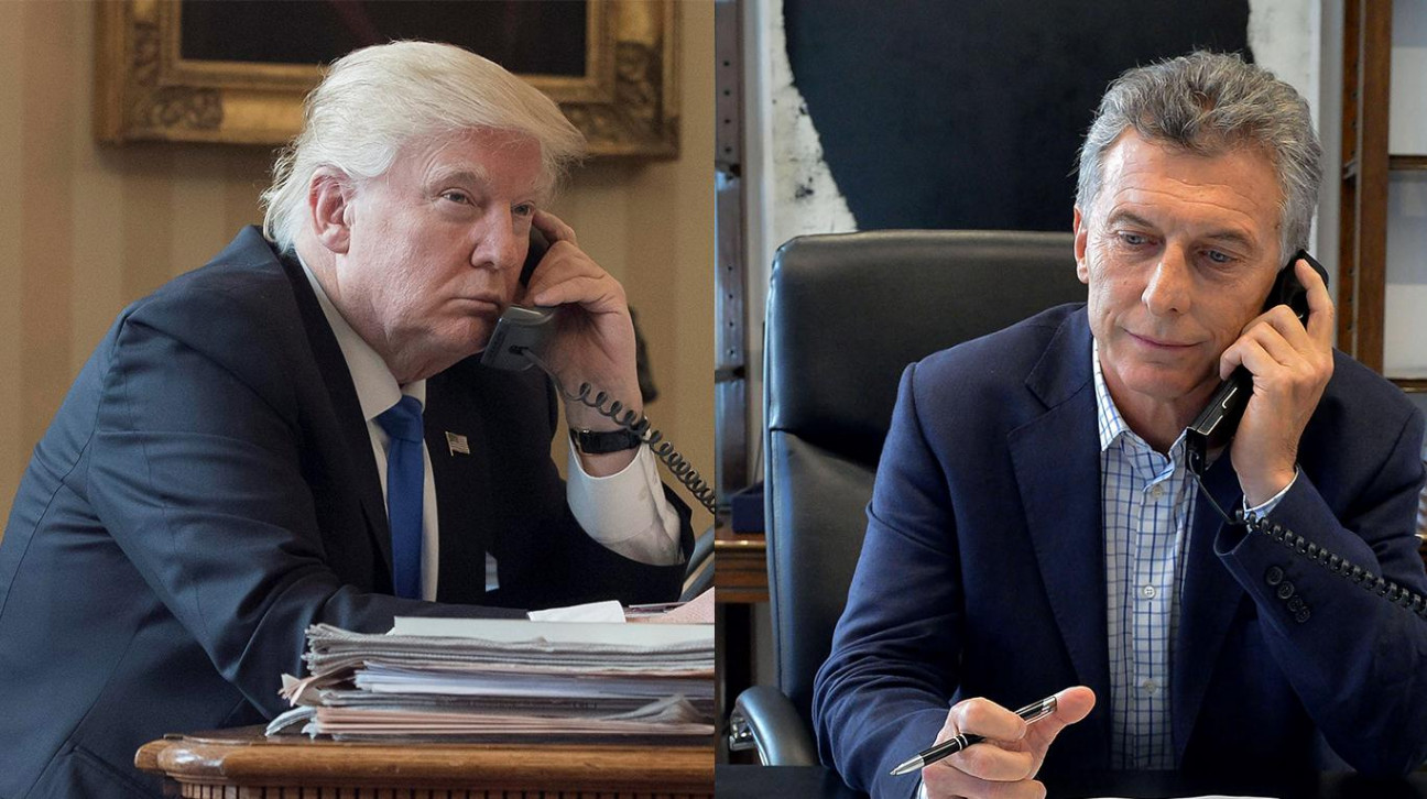imagen Macri habló con Trump
