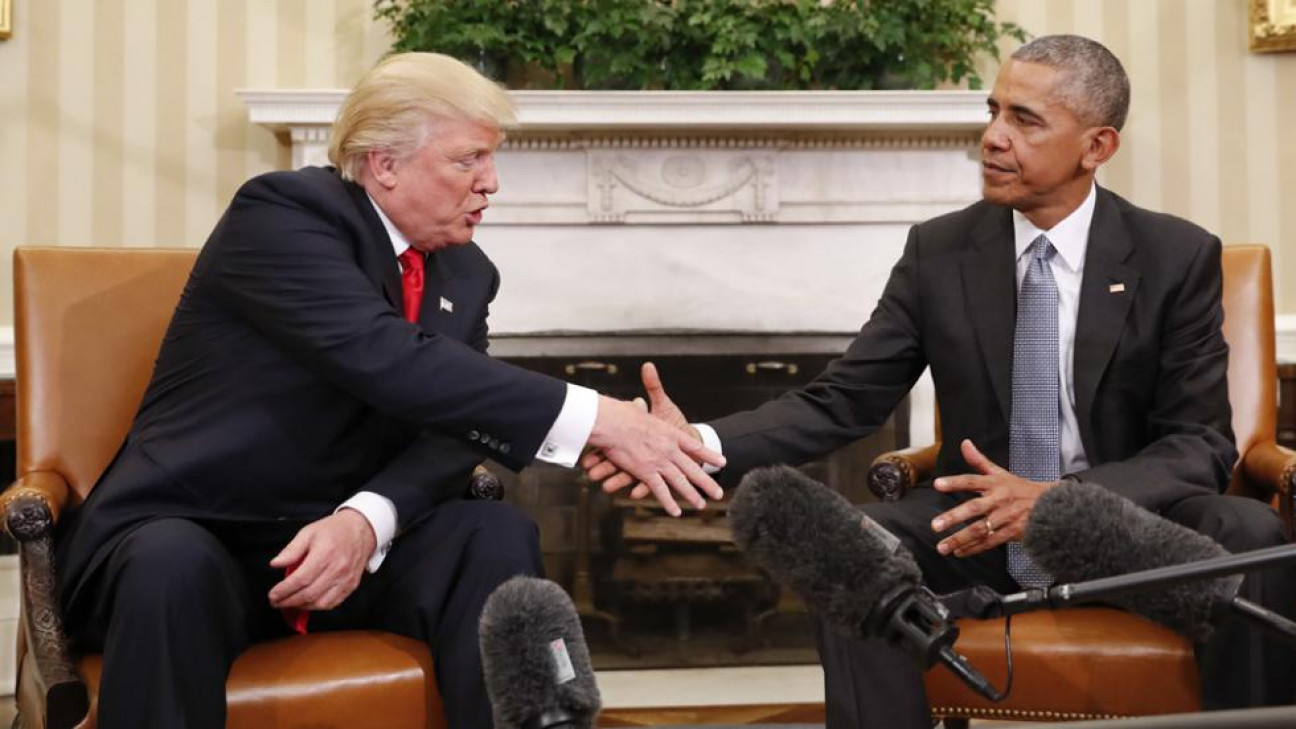 imagen Obama recibió a Trump en la Casa Blanca