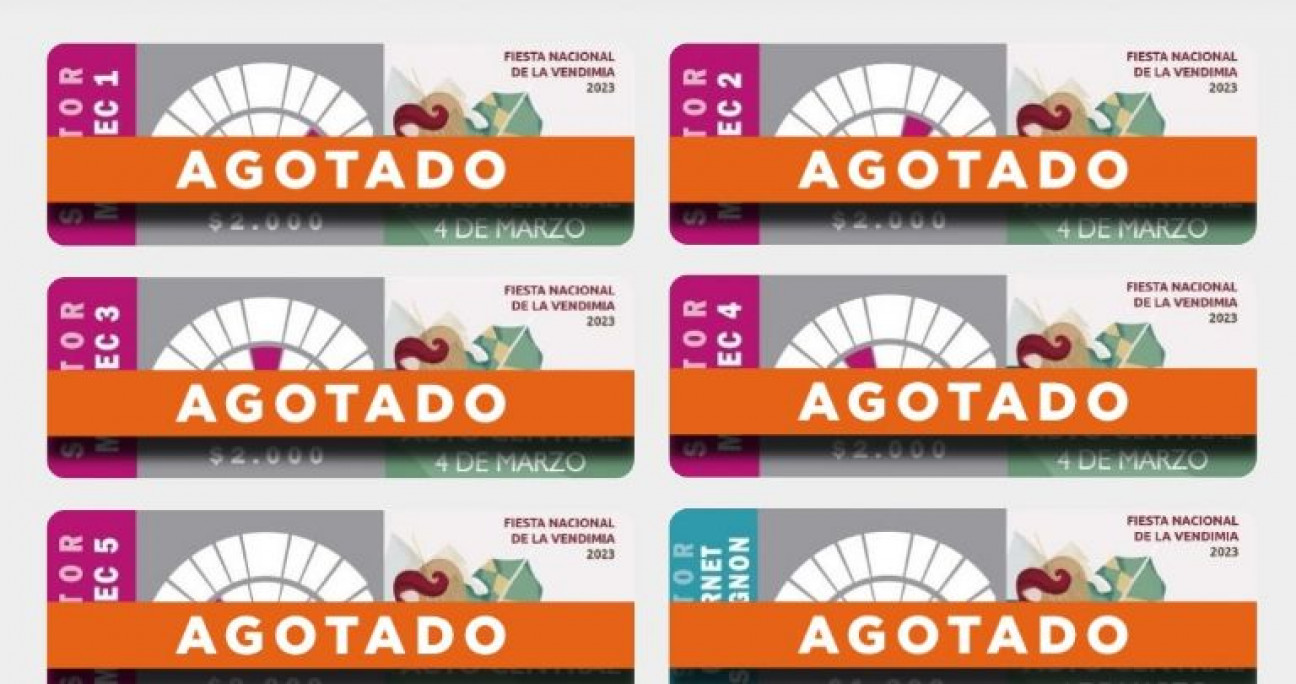 imagen En tres horas se agotaron las entradas para la Fiesta de la Vendimia