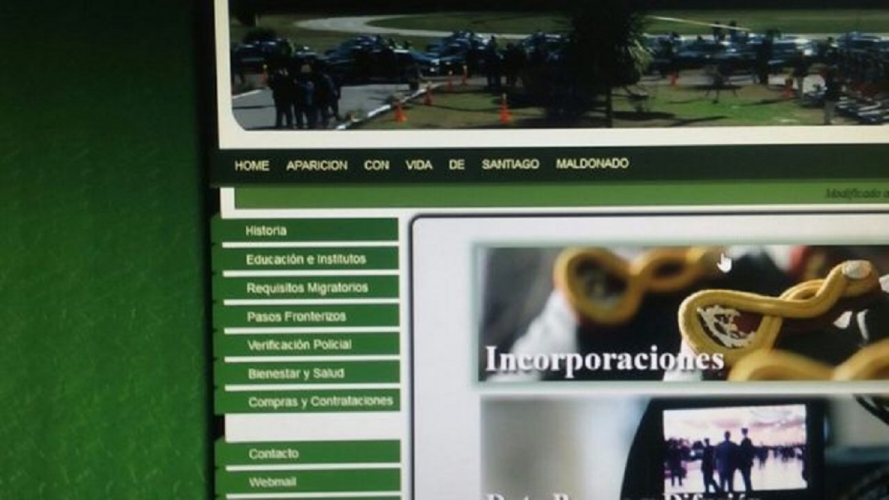 imagen Hackearon la web de Gendarmería y pidieron por Santiago Maldonado 