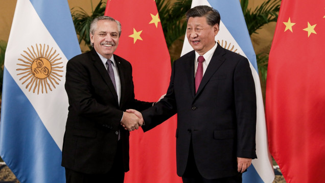 imagen Tras sufrir una gastritis, Alberto Fernández se reunió con Xi Jinping y dialogaron durante 20 minutos